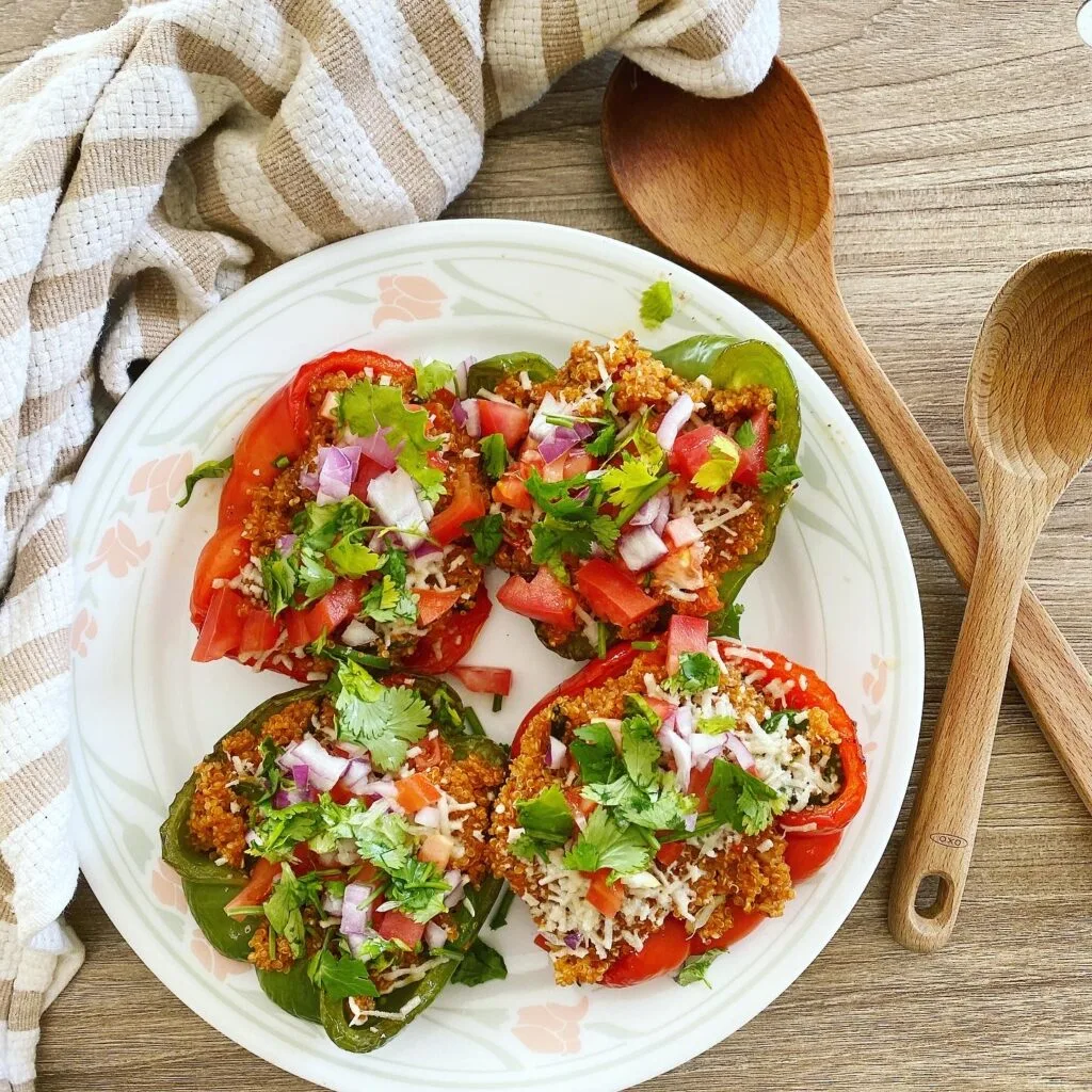 Vegan Quinoa Stuffed Peppers Recipe